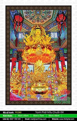 Hình Phật Mẫu Chuẩn Đề Bồ Tát PCD60