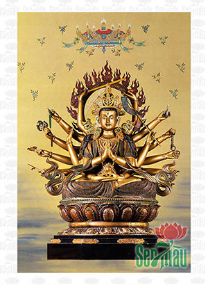 Tranh Đức Chuẩn Đề Phật Mẫu PCD17