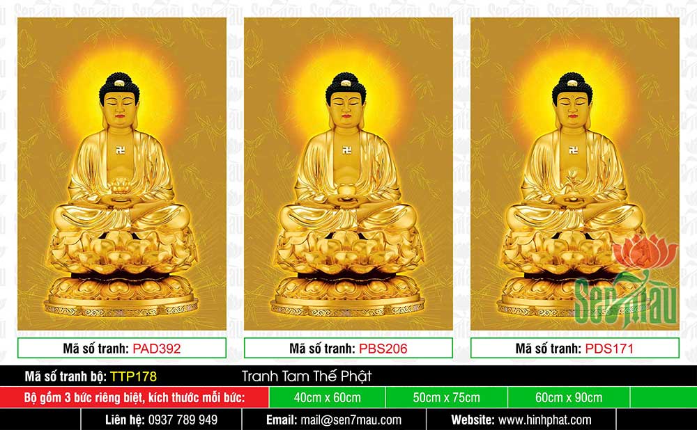 Hình Tam Thế Phật TTP178
