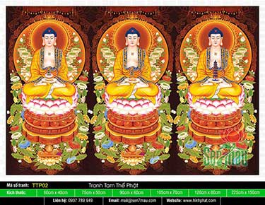 Tam Thế Phật đẹp TTP02