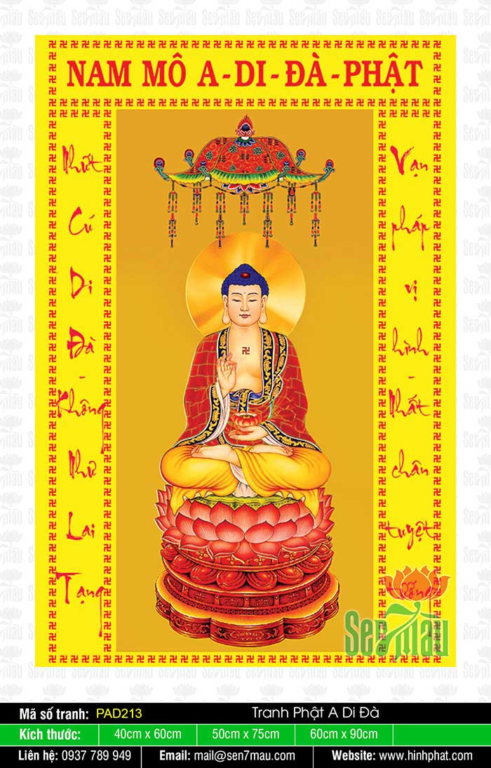 Hình Ảnh Phật A Di Đà Chất Lượng Cao PAD213