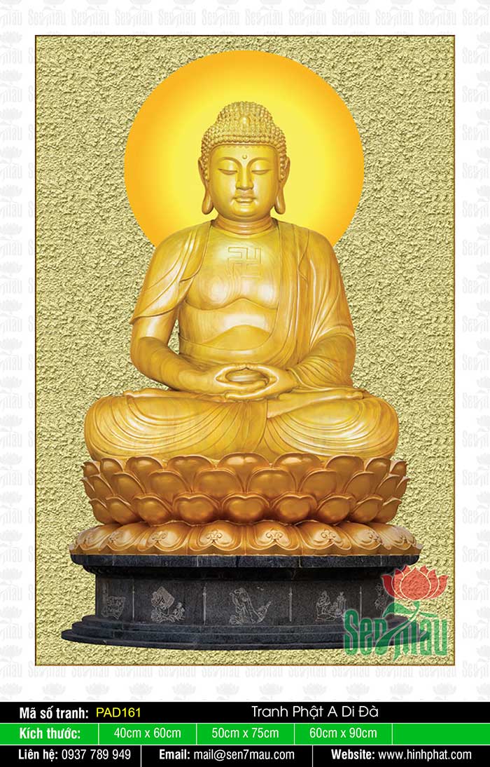 Hình Phật A Di Đà Đẹp Nhất - PAD161