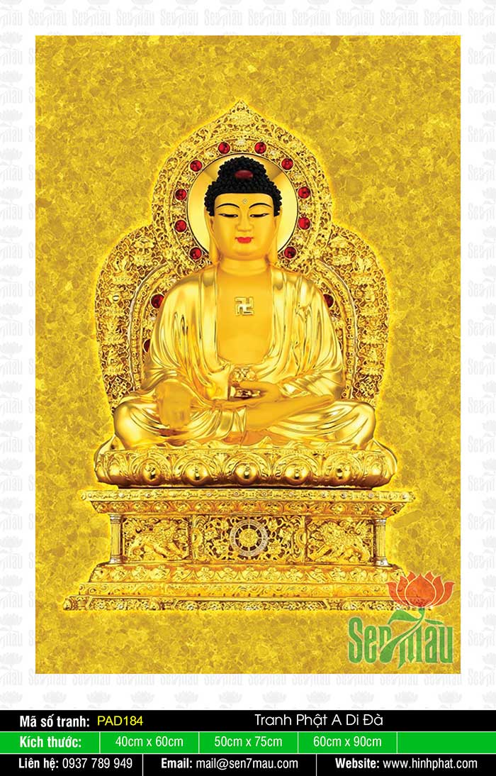 Tranh Phật A Di Đà Đẹp Nhất - PAD184