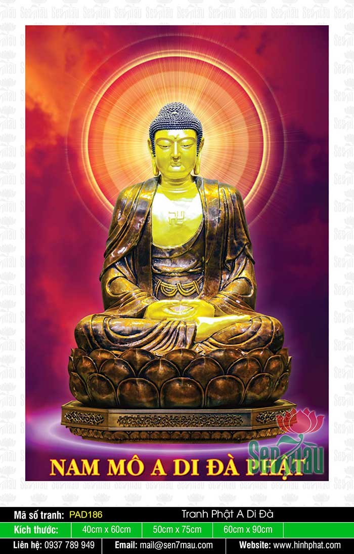 Tranh Về Đức Phật A Di Đà - PAD186