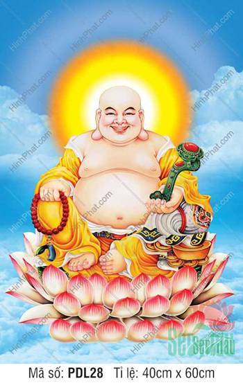 Hình Phật Di Lặc kích thước lớn PDL28, Ngài ngự sen giữa trời xanh Hình Phật Di Lặc kích thước lớn PDL28, Ngài ngự sen giữa trời xanh