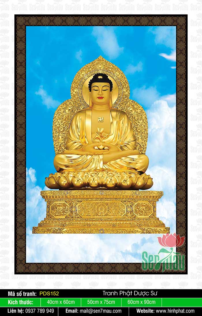 Tranh Phật Dược Sư PDS152