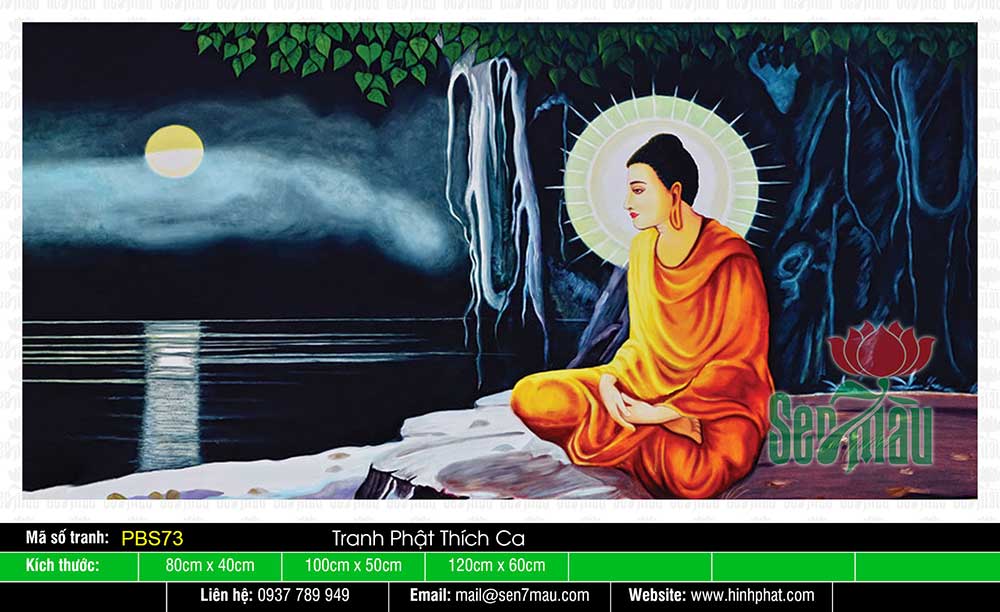 Tranh Phật Thích Ca Đẹp PBS73
