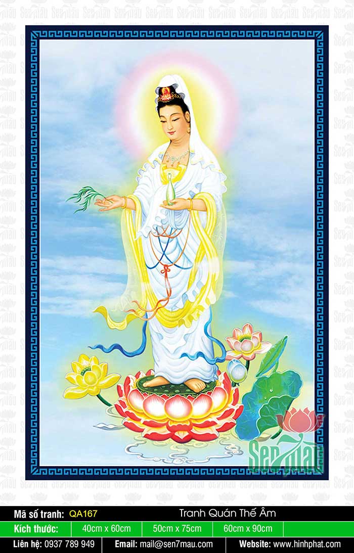 Tranh Phật Quan Âm QA167