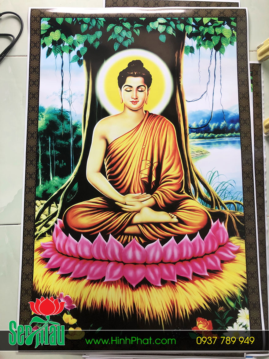 Tranh Phật in trên giấy ảnh