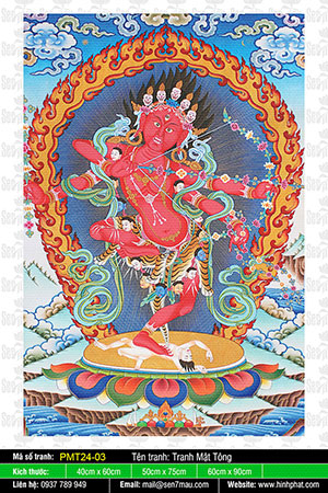 Tác Minh Phật Mẫu Tara Đỏ PMT24-03