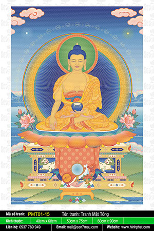 Phật Thích Ca - Hình Phật Mật Tông Tây Tạng PMT01-15