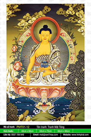 Phật Thích Ca - Tranh Phật Mật Tông PMT01-12