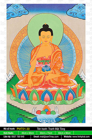 Phật Thích Ca - Tranh Phật Mật Tông PMT01-30
