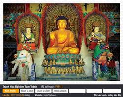 Hình Hoa Nghiêm Tam Thánh Đẹp PHN41