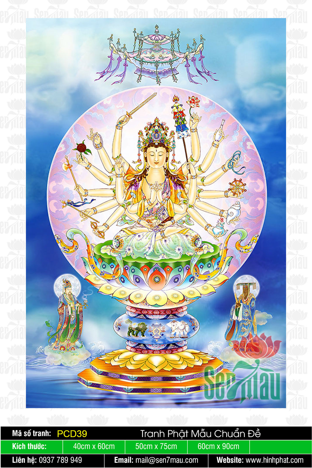 Hình Chuẩn Đề Phật Mẫu PCD39