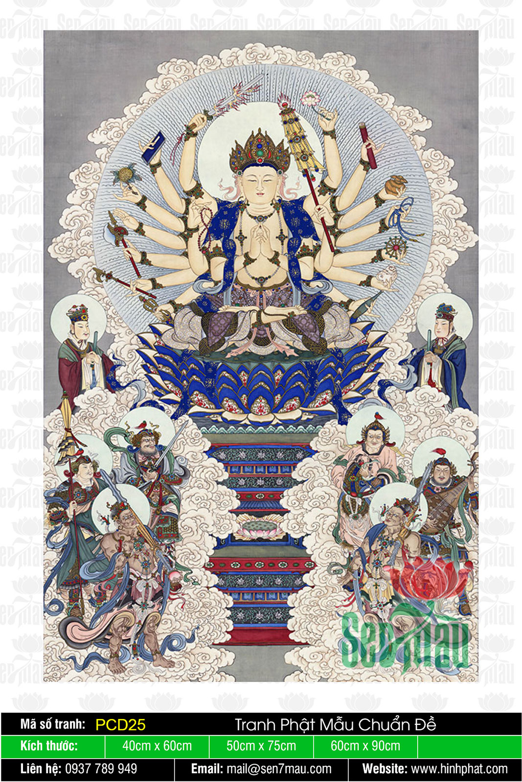 Hình Phật Mẫu Chuẩn Đề PCD25