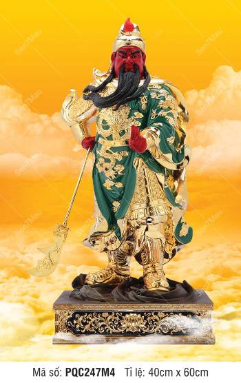 Già Lam Bồ Tát PQC247M4, uy nghi lẫm liệt giữa tầng mây vàng