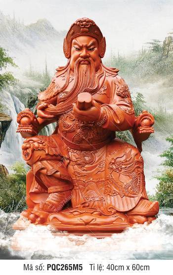 Già Lam Bồ Tát PQC265M5, Quan Thánh Đế Quân đọc kinh Xuân Thu