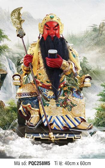 Tranh Quan Vân Trường - Tranh Quan Công PQC258M5