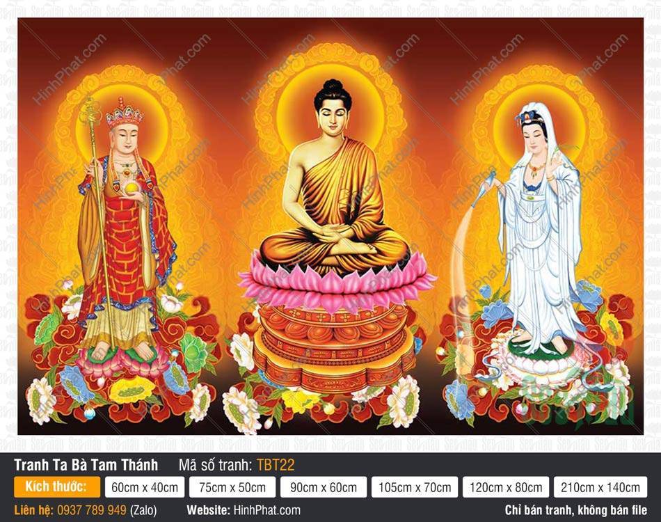 Hình Sa Bà Tam Thánh TBT22 Hình Sa Bà Tam Thánh TBT22 họa nét Đức Thích Ca tọa thiền
