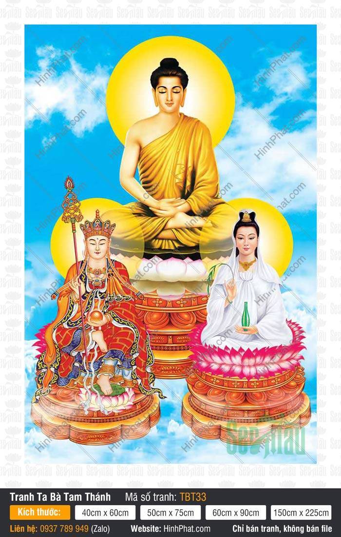 Ta Bà Tam Thánh, Sa Bà Tam Thánh TBT33 Ta Bà Tam Thánh, Sa Bà Tam Thánh TBT33 bố cục tầng bậc ngự đài sen
