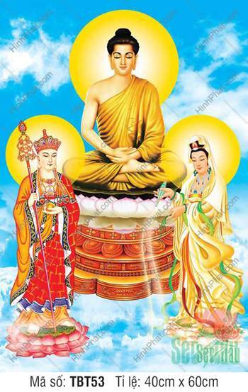 Hình Ta Bà Tam Thánh, Sa Bà Tam Thánh TBT53 tòa sen trắng Hình Ta Bà Tam Thánh, Sa Bà Tam Thánh TBT53 tòa sen trắng