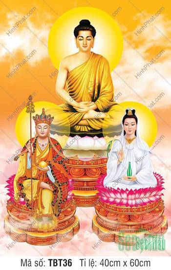 Hình Ta Bà Tam Thánh TBT36, Sa Bà Tam Thánh, Ba Vị ngự tầng bậc