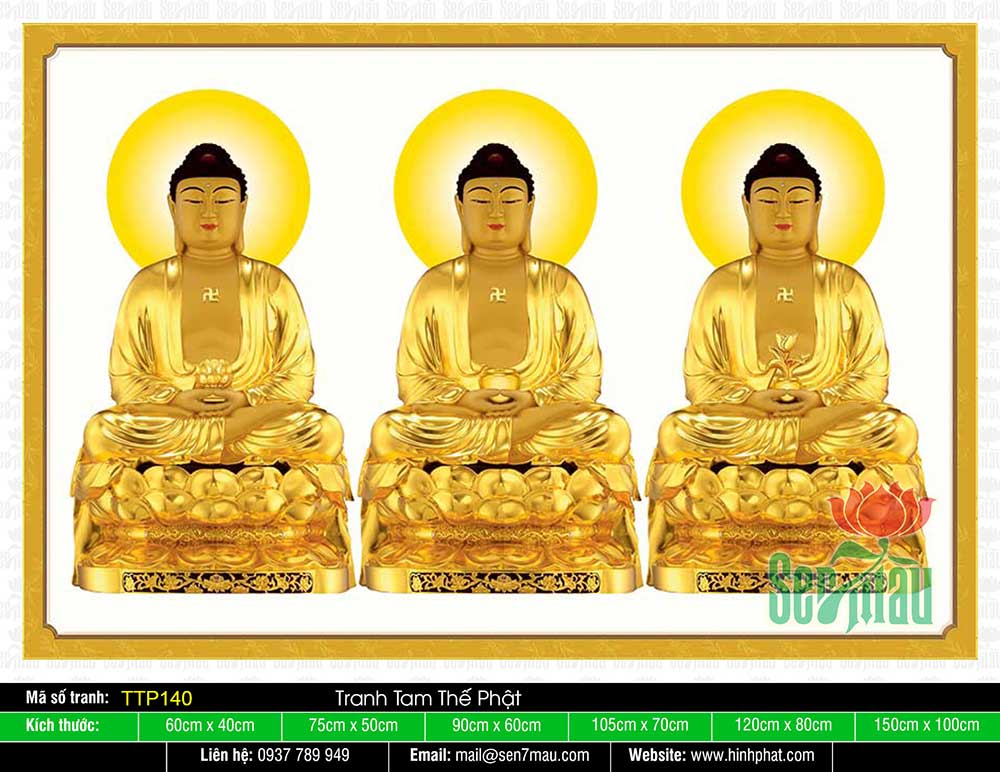 Hình Tam Thế Phật TTP140