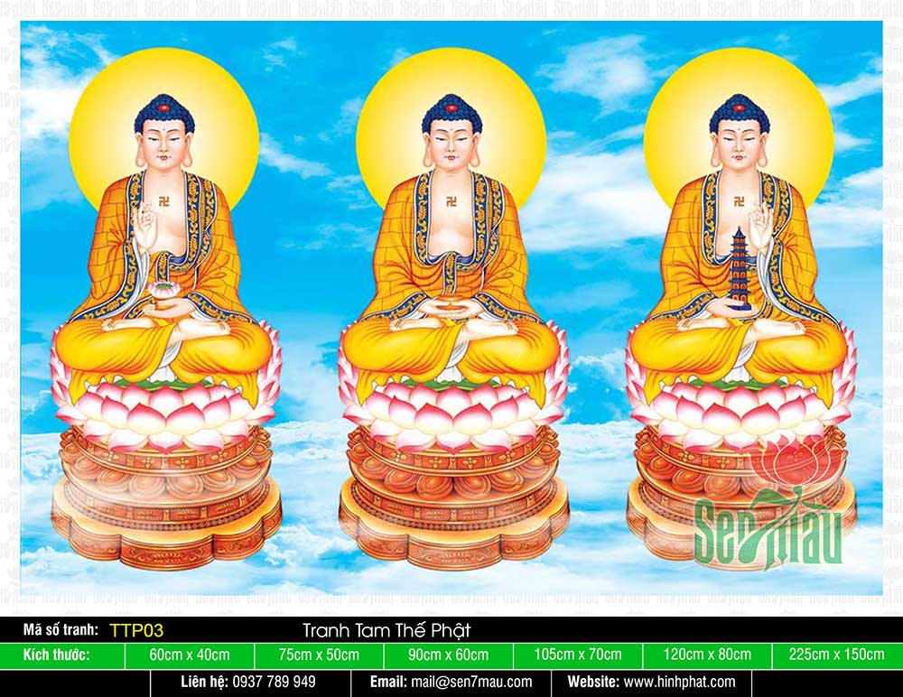 Tam Thế Phật đẹp nhất TTP03