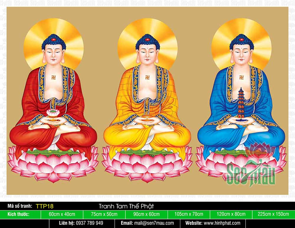 Tranh Tam Thế Nhất Thiết Chư Phật TTP18