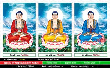 Hình Tam Thế Phật - Size Lớn TTP106