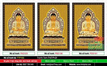 Hình Tam Thế Phật - Size Lớn TTP163