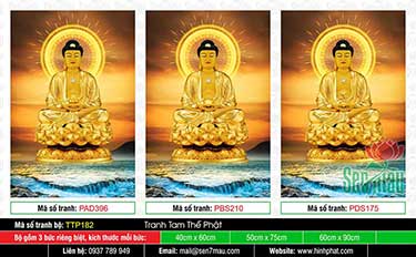 Hình Tam Thế Phật - Size Lớn TTP182