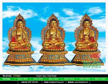 Hình Tam Thế Phật - Size Lớn TTP201