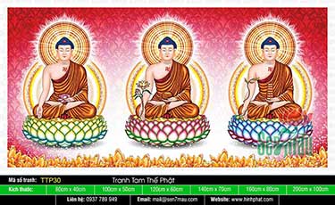 Hình Tam Thế Phật - Size Lớn TTP30