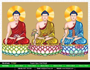 Hình Tam Thế Phật - Size Lớn TTP87