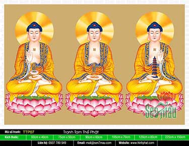 Hình Tam Thế Phật TTP07