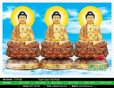 Hình Tam Thế Phật đẹp TTP198