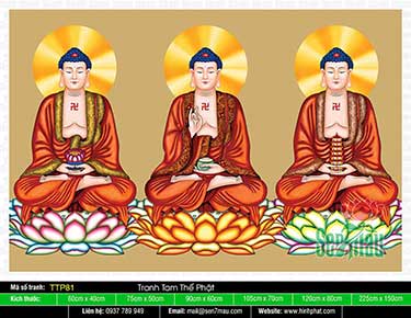 Tam Thế Phật - Size Lớn TTP81