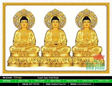 Tam Thế Phật đẹp TTP154