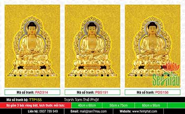 Tam Thế Phật đẹp nhất TTP155