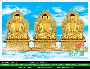 Tranh Tam Thế Chư Phật TTP130