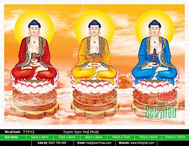 Tranh Tam Thế Phật TTP13