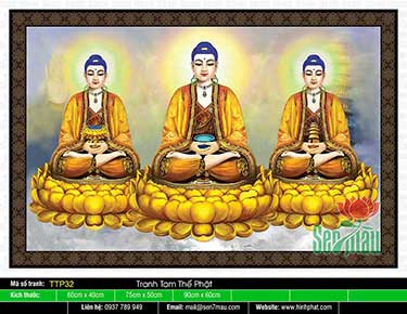 Tranh Tam Thế Phật TTP32