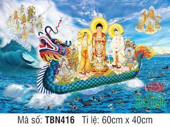 Hình Thuyền Bát Nhã TBN416, sắc áo cam sọc dọc độc đáo Hình Thuyền Bát Nhã TBN416, sắc áo cam sọc dọc độc đáo