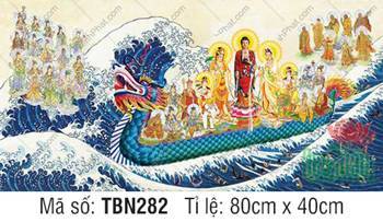 Hình Thuyền Bát Nhã đẹp TBN282, thuyền đầu rồng xanh ngọc Hình Thuyền Bát Nhã đẹp TBN282, thuyền đầu rồng xanh ngọc