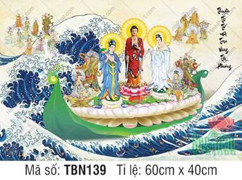 Hình Thuyền Bát Nhã kích thước lớn TBN139, ngự thuyền lá sen xanh