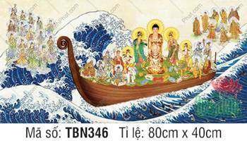 Hình Thuyền Bát Nhã kích thước lớn TBN346, dáng thuyền gỗ mũi cuộn Hình Thuyền Bát Nhã kích thước lớn TBN346, dáng thuyền gỗ mũi cuộn