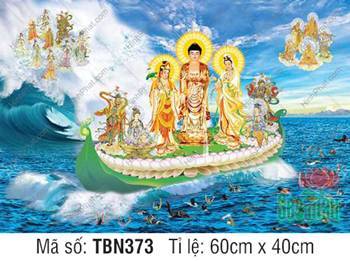 Hình Thuyền Bát Nhã kích thước lớn TBN373 cứu độ chúng sinh