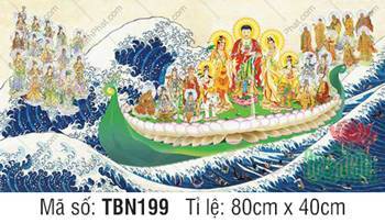 Thuyền Bát Nhã TBN199, chư vị Bồ Tát và La Hán ngự thuyền đài sen Thuyền Bát Nhã TBN199, chư vị Bồ Tát và La Hán ngự thuyền đài sen